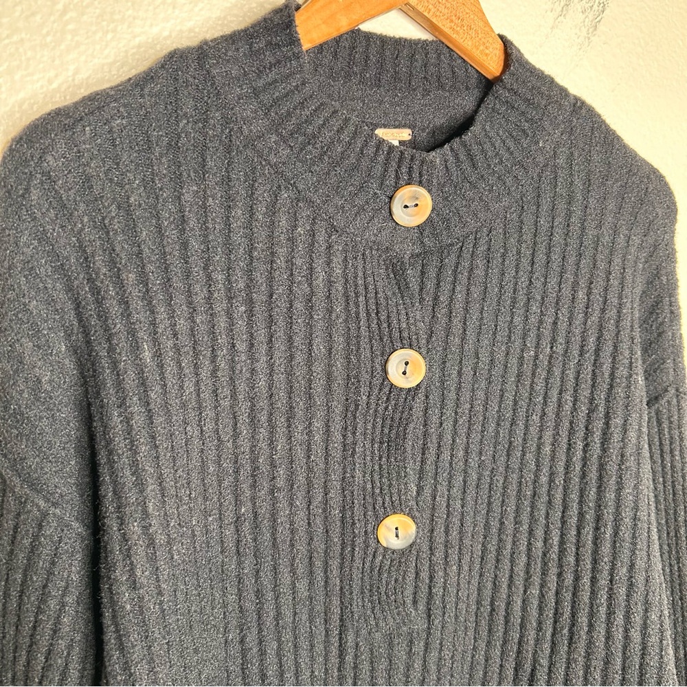 Free People Cocoa Henley Pullover Black extra small - Picture 4 of 13
